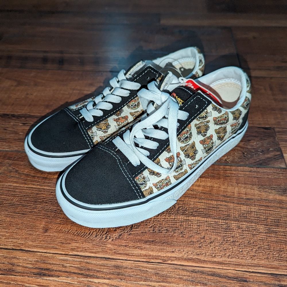 NEW Womens Vans Old Skool Jaguar Black Sneaker Shoes Size 5.5 VN0A5JMIBLK